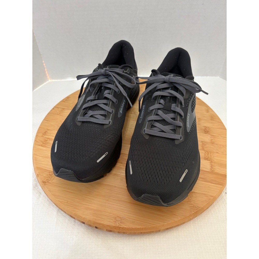Brooks Adrenaline GTS 22 Mens Black Grey Running Shoes Sneakers 1103661D020